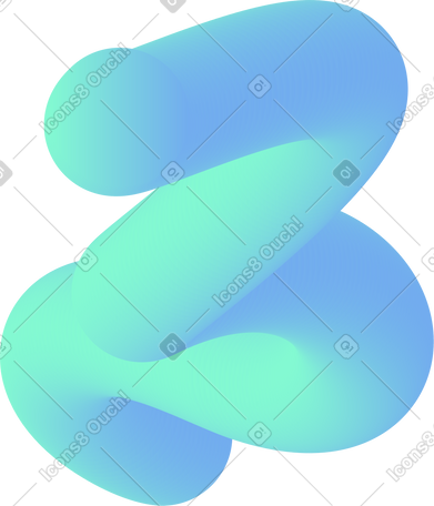 blue curved shape PNG, SVG