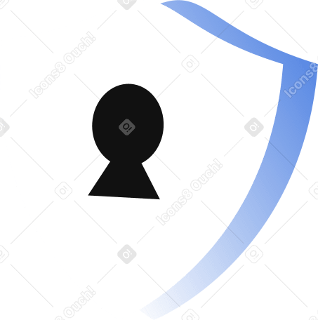 keyhole shield PNG、SVG