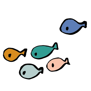 Herde von fischen PNG, SVG