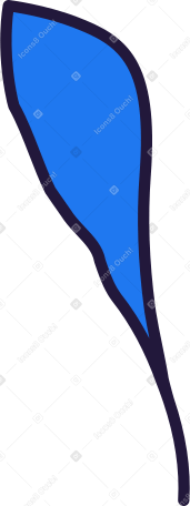 blue leaf Illustration in PNG, SVG