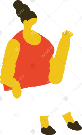femme assise PNG, SVG