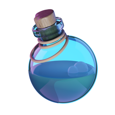 Бутылка с зельем в PNG, SVG