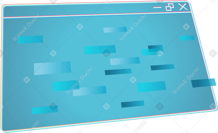 browser window with pixels PNG, SVG