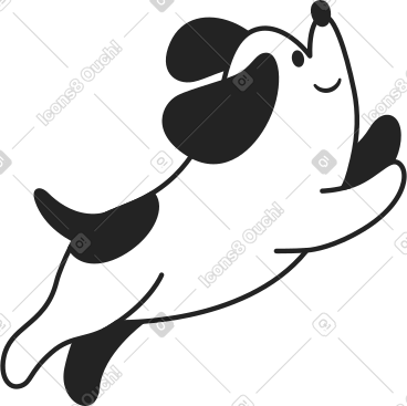 Running dog PNG, SVG