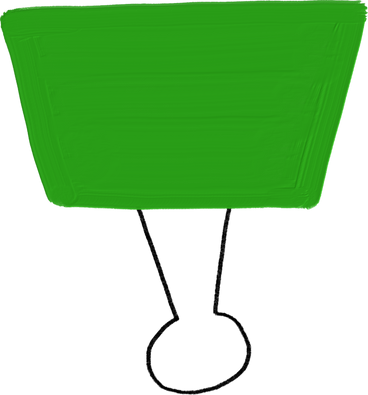 green paper clip PNG, SVG