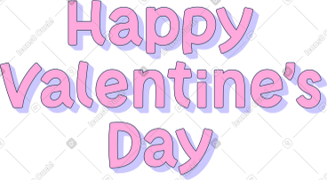 Lettering happy valentine's day PNG, SVG