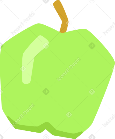 green apple PNG, SVG