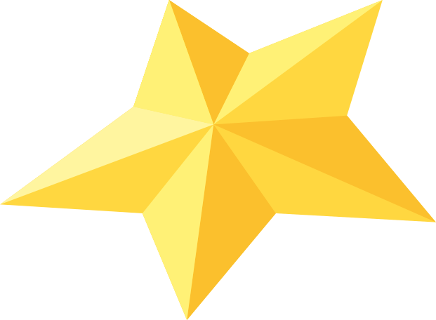 Illustration arbre de noël topper star aux formats PNG, SVG