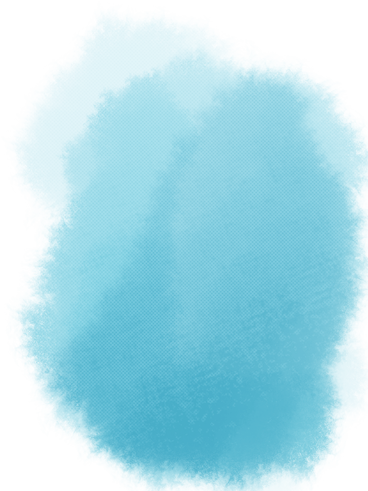 Blue watercolor spot with texture PNG, SVG
