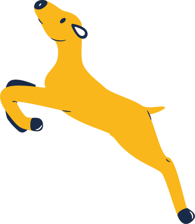 deer calm jumping Illustration in PNG, SVG