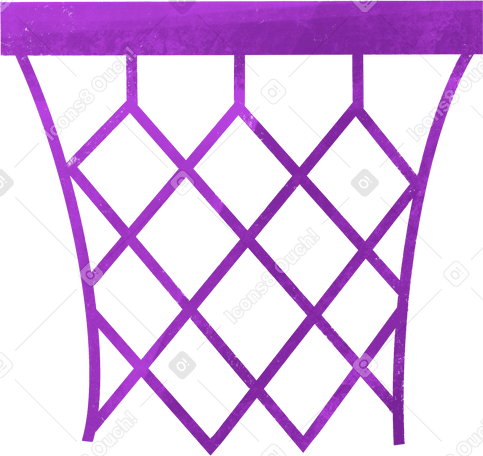 purple basketball net Illustration in PNG, SVG
