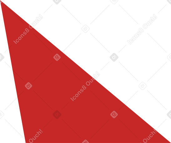 scalene red PNG, SVG