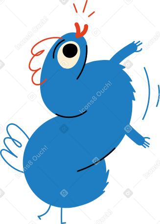 blue character with one-eyed Illustration in PNG, SVG