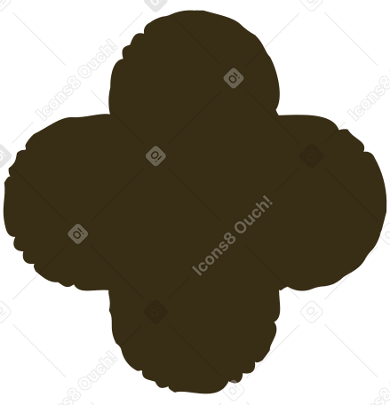  brown quatrefoil Illustration in PNG, SVG