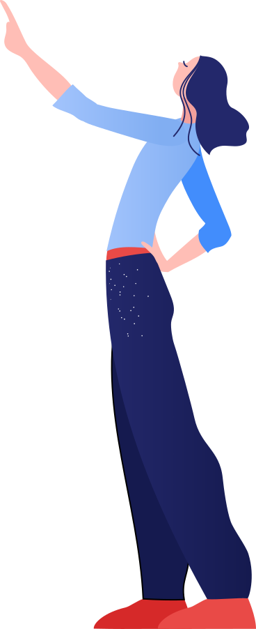 woman animated illustration in GIF, Lottie (JSON), AE