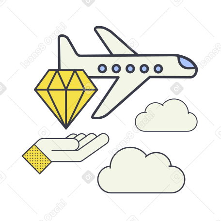 Luxury delivery Illustration in PNG, SVG