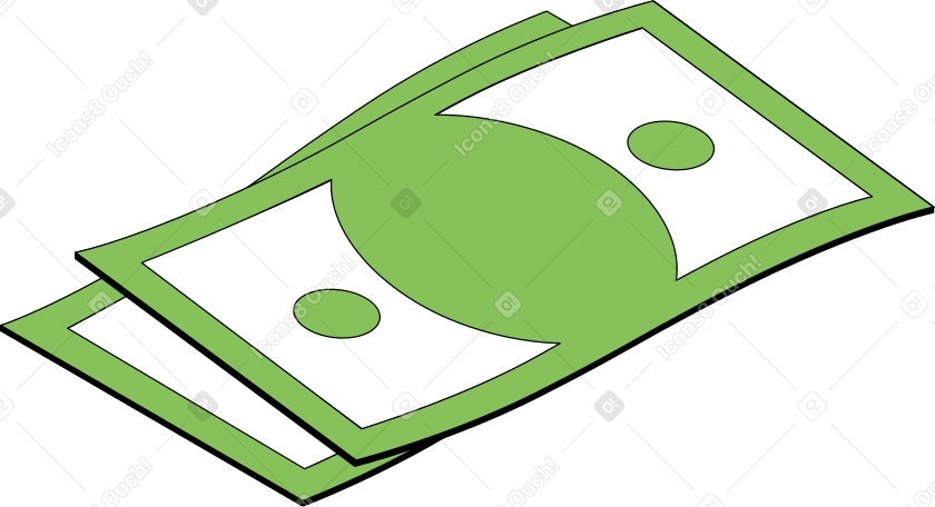 two bills Illustration in PNG, SVG