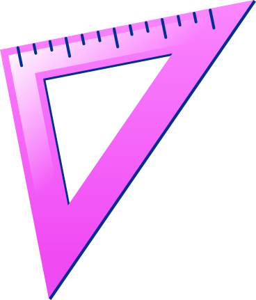 Triangle ruler PNG, SVG
