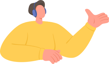 man with headphones PNG, SVG