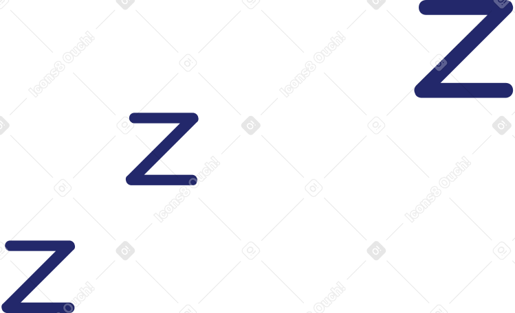 sleeping lettering PNG, SVG