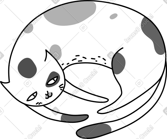 睡猫 PNG, SVG