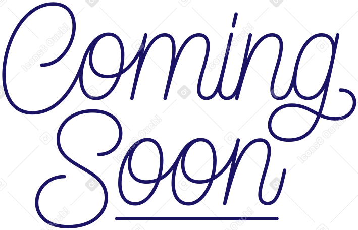 lettering coming soon text PNG, SVG