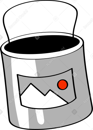paint bucket PNG, SVG