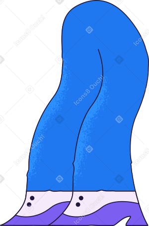 elderly legs Illustration in PNG, SVG