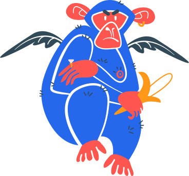 обезьяна в PNG, SVG