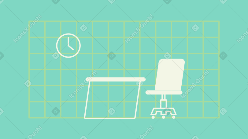 office Illustration in PNG, SVG