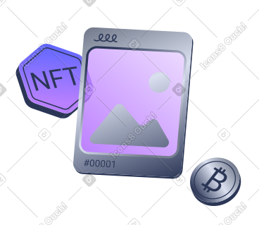 Nft 和比特币加密艺术 PNG, SVG