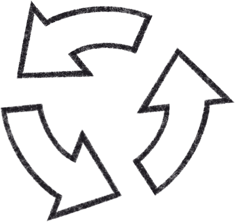 recycling icon Illustration in PNG, SVG