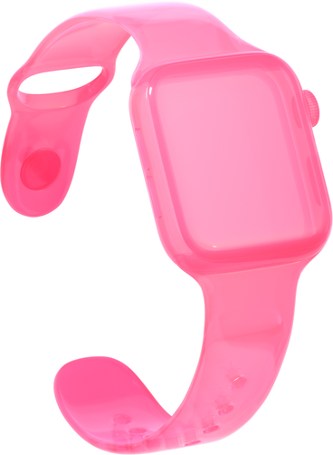 Rosafarbene glas-smartwatch PNG, SVG