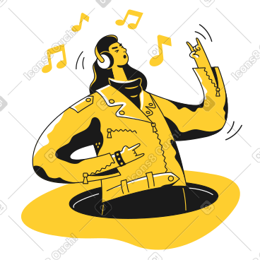 Man in headphones PNG, SVG