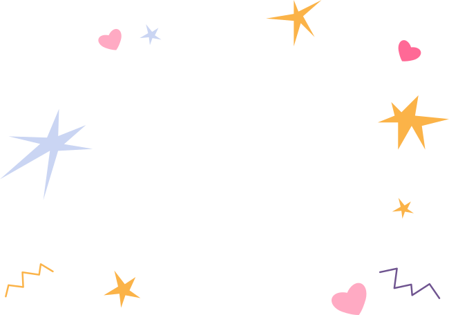 Анимированная иллюстрация Звезды взрывы и сердца для фона в GIF, Lottie (JSON), AE