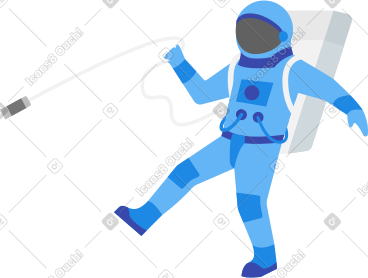 Lost astronaut PNG, SVG