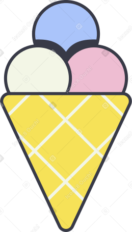 icecream cone PNG, SVG