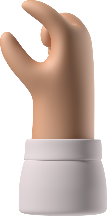 Pele bronzeada beliscando a mão PNG, SVG