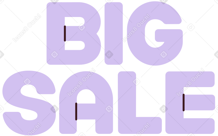 Letras grande venda PNG, SVG