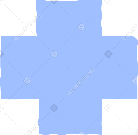 cross light blue Illustration in PNG, SVG
