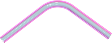 bent glass tube PNG, SVG