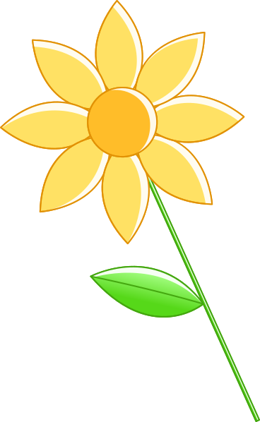 Yellow flower PNG, SVG