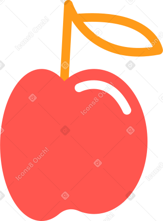 apple Illustration in PNG, SVG