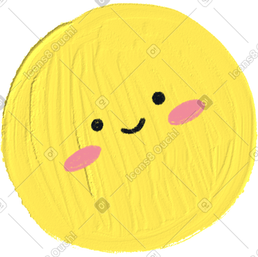 Yellow smiley PNG, SVG