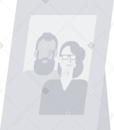 retrato de familia en marco PNG, SVG