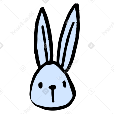 Cabeza de conejo PNG, SVG