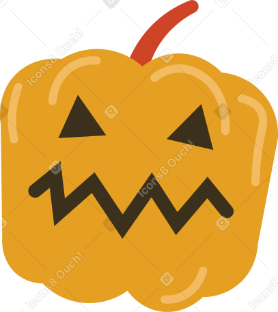 pumpkin head Illustration in PNG, SVG