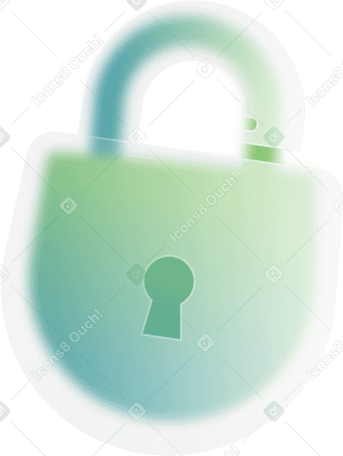 lock green PNG, SVG