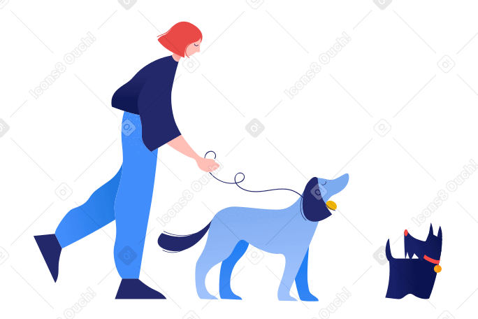 Dog walking PNG, SVG