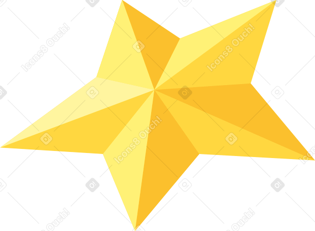 christmas tree topper star Illustration in PNG, SVG